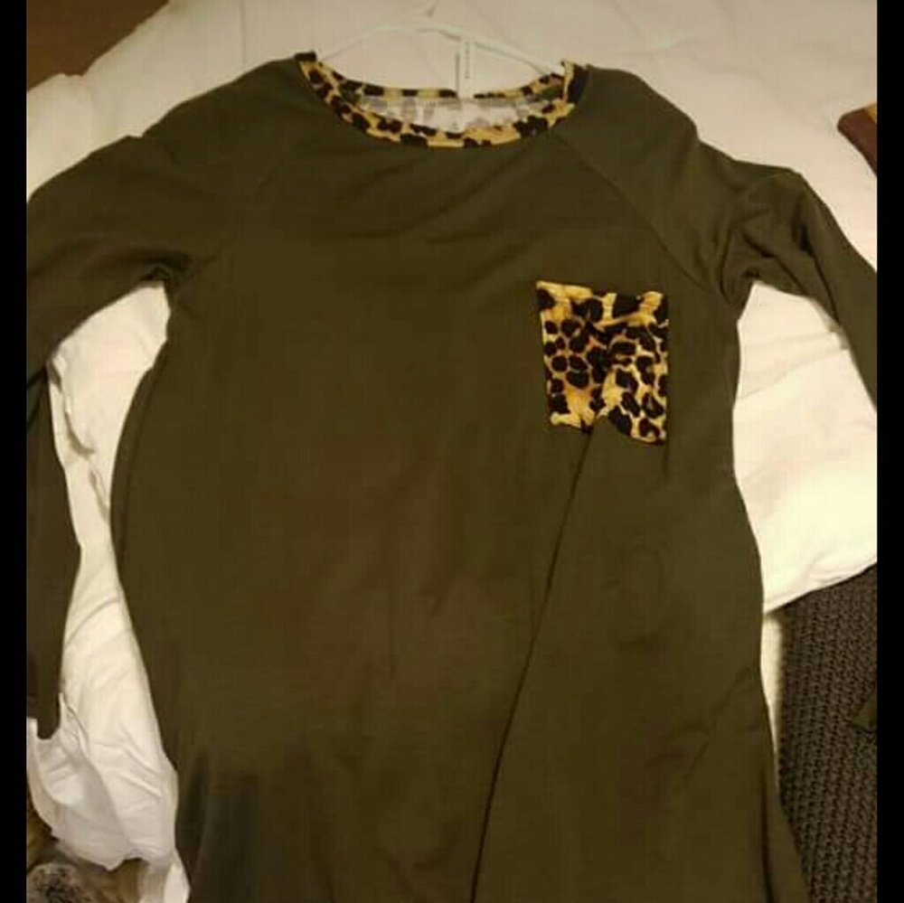 Sz small leopard tunic